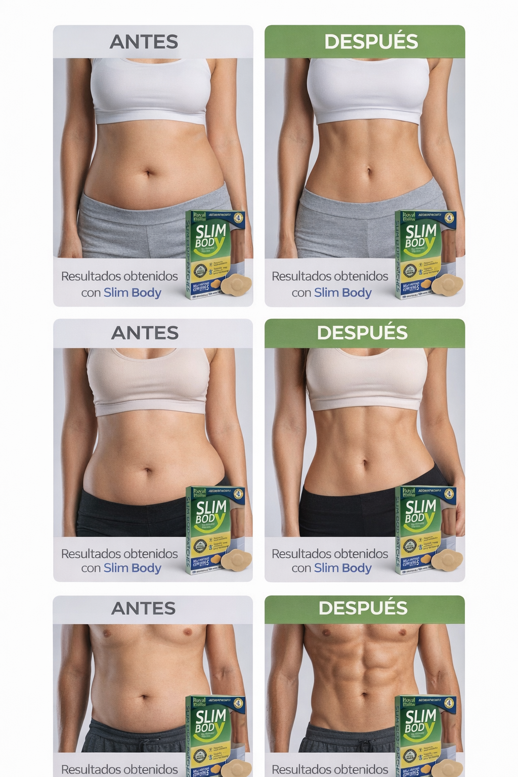 SLIM BODY PATCH HERBAL ROYAL PRESTIGE ® 5UND